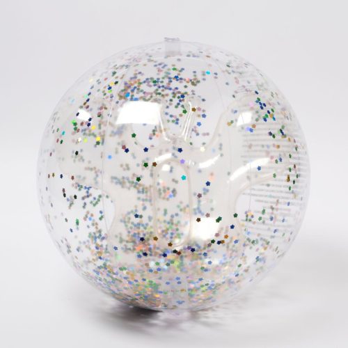 Sunnylife 3D felfújható strandlabda - Cotton Candy Glitter 