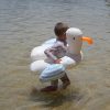 Sunnylife gyerek úszógumi - Sid the Seagull Blue Stripe 