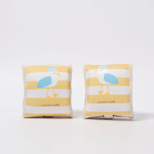Sunnylife neoprén karúszó - Sid the Seagull Mustard Stripe 