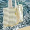 Sunnylife gyerek vászon strandtáska - Duck Sage Stripe 