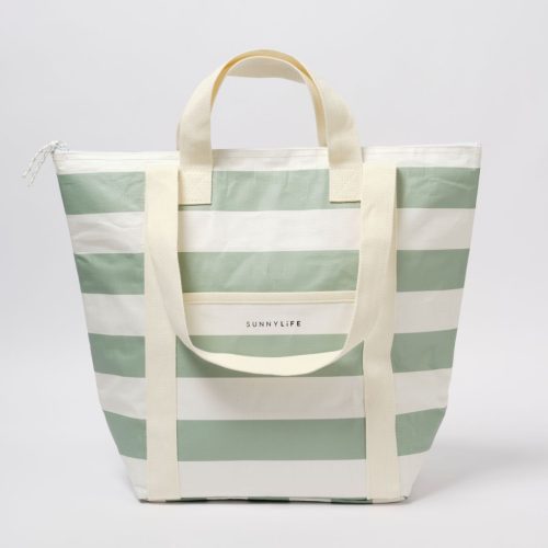 Sunnylife ital hűtőtáska 23 l - La Palma Sage Stripe 