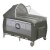 Lionelo Sven Plus multifunkciós utazóágy - Beige Olive